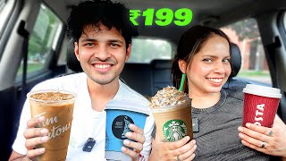 We Tried The Cheapest Coffee From STARBUCKS COSTA COFFE BLUE TOKAI TIM HORTONS [upl. by Anitnuahs]