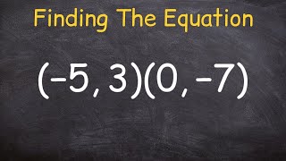 How to find the equation of a line given two points [upl. by Sad]