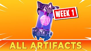 All ALIEN ARTIFACTS to customize Kymera Skin Week 1 [upl. by Uyekawa]