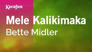 Mele Kalikimaka  Bette Midler  Karaoke Version  KaraFun [upl. by Sidras]