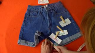 How to Measure High Waisted Shorts from TaborsTreasures on Etsy [upl. by Ronna]