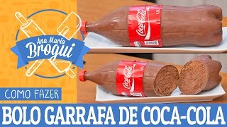 COMO FAZER BOLO GARRAFA DE COCACOLA  AnaMariaBrogui [upl. by Marozik219]