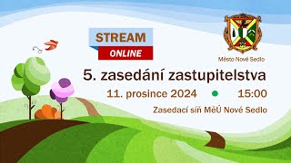 5 zasedání zastupitelstva města  Nové Sedlo  11122024 [upl. by Yelnats]