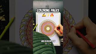 MANDALA COLORING PAGES [upl. by Campney]