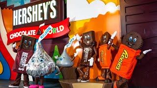 Las Vegas Free Attractions Hersheys Chocolate World Walkthrough 4K UHD [upl. by Hassadah]