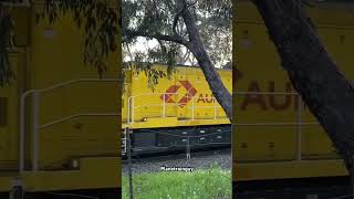 Aurizon Train departure with GL railway shorts freighttrainsinthehills trains trainspotting [upl. by Shanney]