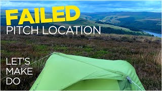 LOCATION FAIL  WIN HILL WILD CAMP PEAK DISTRICT  KINDER SCOUT [upl. by Mariel]