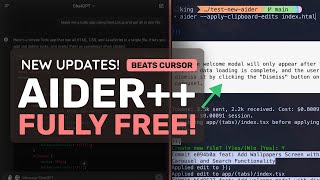 Aider Upgraded  FREE Claude  ChatGPT  Files To Prompt This is the BEST FREE Way for AI Coding [upl. by Fleta]