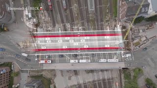 Projektfilm vom Neubau der Bahnhofsbrücke mit Querverschub [upl. by Amik]