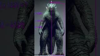 El Tamaño OFICIAL de Godzilla Evolved superman godzillaxkongthenewempire [upl. by Ney]