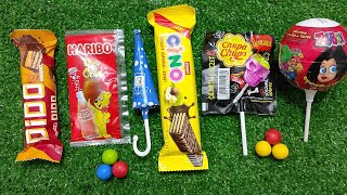 ASMR Most Popular Chocolates  lots of colorful rainbow lollipops candies  unpacking surprise egg [upl. by Davy959]