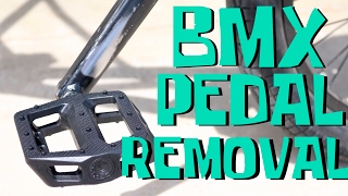 Pedal removal  BMX FOR BEGINNERS [upl. by Oralee]