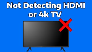 How To Fix Windows Not Detecting HDMI TV or 4K TV [upl. by Alahc323]