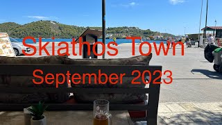 Gorgeous Views in Skiathos Town  September 2023 [upl. by Nerraw723]