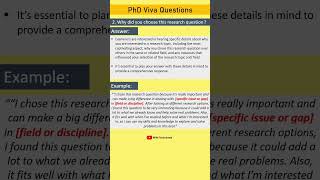 PhD Viva Question with Answer 218 phd phdviva [upl. by Ailla746]