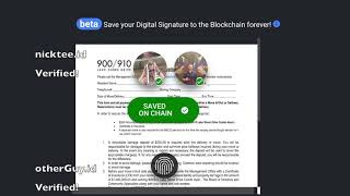 Blockusign  Digital Notary on the Blockchain DEMO DocuSign Alternative [upl. by Almund]