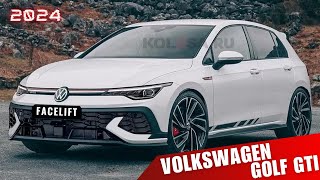 2024 VW Golf GTI Facelift  First Look  Teaser  Renderings  Details  Turbo  MK85 [upl. by Earezed]