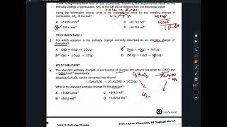 A levels Chemistry P1 Enthalpy Topical Solution I 9701 [upl. by Alston]