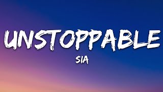 Sia  Unstoppable Lyrics Sped up [upl. by Nagaem]