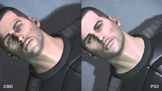 Mass Effect 2 Xbox 360 vs PlayStation 3 Demo Comparison [upl. by Naesal329]