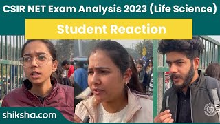 CSIR NET Exam Analysis 2023 Life Science  Students Reaction [upl. by Peria]