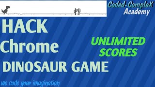 Hack the google chrome dino game [upl. by Aileek]