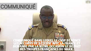 URGENT Télé Sahel vous propose le communiqué n°19 du CNSP [upl. by Abihsot]