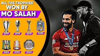 All The Trophies Won By Mo Salah For LIVERPOOL  Under Jürgen klopp [upl. by Mel160]