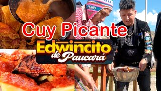 Preparando Cuy Picante para Edwincito de Paucará [upl. by Haliek]