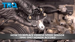 How to Replace Vehicle Speed Sensor 19941997 Honda Accord [upl. by Ardnola]