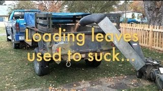 Homemade leaf loader [upl. by Eiramac]