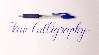 How to do Write Faux Calligraphy [upl. by Oijimer]