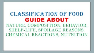 Classification of Food Blanching Pasteurization Sterilization Autolysis Shelflife [upl. by Gambrill143]