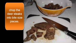 Venison Deer Skillet Steaks with Steak Sauce Recipe [upl. by Uhej]