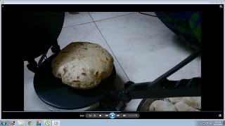 how to make chapatis with roti maker [upl. by Gothurd]