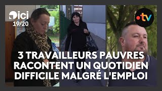 Témoignages de 3 travailleurs précaires  quand le travail ne permet plus de vivre décemment [upl. by Anyaj]