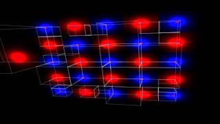 Coulombs law simulation with field divergence [upl. by Yadseut]