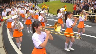 Kyoto Tachibana SHS Band  Tokoname City 70th Anniversary Parade（Sep 29 2024） [upl. by Yelwar]