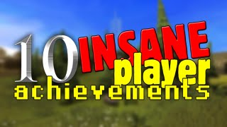 Runescape  10 INSANE player achievements [upl. by Keppel34]