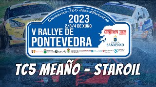 5º Rallye de Pontevedra 2023  Emisión en directo  TC5 Meaño  Staroil [upl. by Ardnassac241]