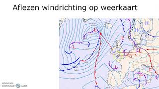 Uitleg analyse weerkaart windkracht windrichting neerslag en bewolking [upl. by Rhona866]