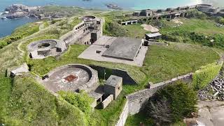 Alderney droneview Alderney normandy [upl. by Amalburga699]