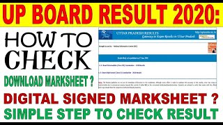 UP Board Result 2020 Class 10th 12th  Sarkari Result  How to Check Result Very Quick amp Fast [upl. by Tdnerb]