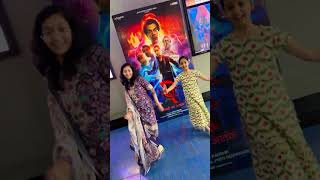 Aaj Ki Raat…💃🏽  CUTE SISTERS SHORTS stree2 shorts dance [upl. by Brunhilda]