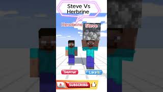 Herobrine Vs Steveminecraftshorts shorts [upl. by Andryc]