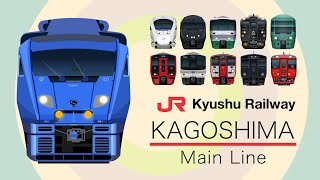 JR Kagoshima Line Compilation 1  Train Videos for Kids [upl. by Fisa]