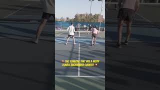 Do you use double backhanded counters pickleball pickleballfun [upl. by Esirec869]