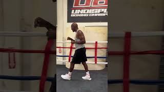 Evander Holyfield at Warriors Boxing Gym Miami EvanderHolyfield Boxingshort shadowboxing [upl. by Balac]