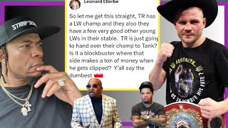 DAMN SHOCKING 🥊 NEWS LEONARD ELLERBE SAYS GERVONTA TANK DAVIS WAS STUCK ARUM WONT ALLOW FIGHTS [upl. by Josy]