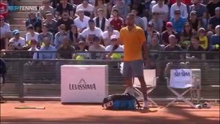 KYRGIOS throws CHAIR and smashes RACKET  Roma 2019 Tennis [upl. by Hobard463]